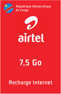 Recharge Internet Airtel RDC 7,5 Go