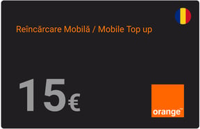 Top up Orange Romania €15.00