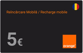 Ricarica  Orange Romania 5,00 €