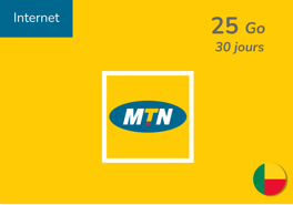 Recharge Internet MTN Bénin 25 Go