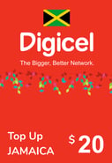 Recharge Digicel Jamaïque 20,00 $US