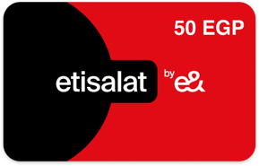 Top up Etisalat Egypt EGP 50.00