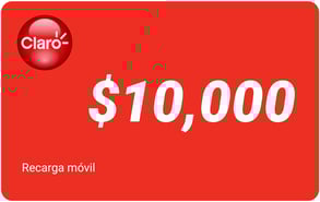 Recarga mòvil $10,000 Claro