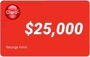 Recarga mòvil $ 25,000 Claro
