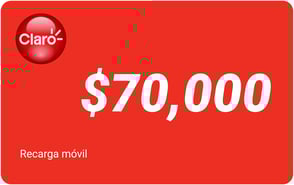 Recarga mòvil $70,000 Claro