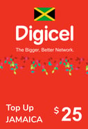 Top up Digicel Jamaica US$25.00