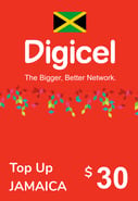 Ricarica  Digicel Giamaica 30,00 USD