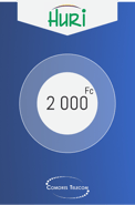 Recharge Forfait Comores Telecom Comores 2 000 KMF