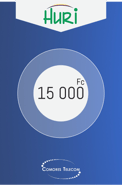 Recharge Forfait Comores Telecom Comores 15 000 KMF