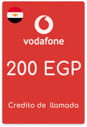 Recarga Vodafone Egipto 200 EGP