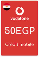 Recharge Vodafone Egypte 50 EGP