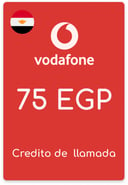 Recarga Vodafone Egipto 75 EGP