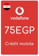 Recharge Vodafone Egypte 75 EGP