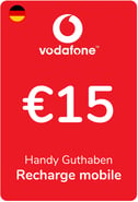 Recharge Vodafone Allemagne 15,00 €