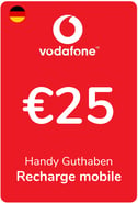 Recharge Vodafone Allemagne 25,00 €