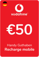 Recharge Vodafone Allemagne 50,00 €