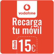 Ricarica  Vodafone Spagna 15,00 €