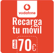 Recharge Vodafone Espagne 70,00 €