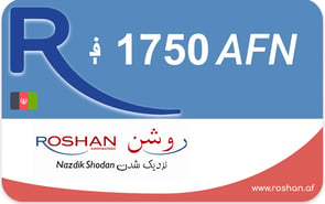 Aufladen Roshan Afghanistan 1.750 AFN