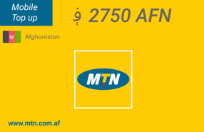 Top up MTN Afghanistan AFN 2,750