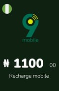 Recharge 9Mobile Nigéria 1 100,00 NGN