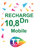Recharge Tunisie Telecom Tunisie 10,800 TND