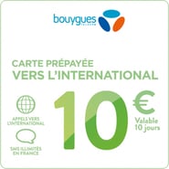 Carte Internationale Bouygues 10€