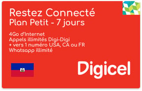 Plan Digicel Haïti Restez Connecté Petit - 4GB