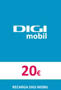 Recharge DigiMobil Espagne 20,00 €