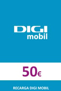Recharge DigiMobil Espagne 50,00 €