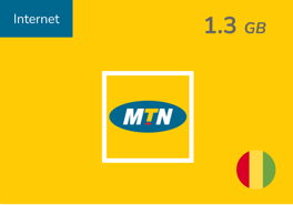 Recarga Internet MTN Guinea Conakry 1.3 GB