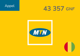 Recharge MTN Guinée 43 752 GNF