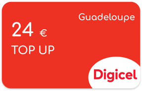 Recharge Digicel Guadeloupe 27,12 €