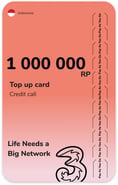 Recharge Three Indonésie 1000000Rp