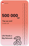 Top up Three Indonesia 500 000 RP