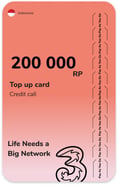 Top up Three Indonesia 200 000 RP
