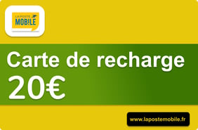 Recharge la Poste Mobile France 20€