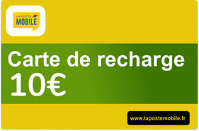 Recharge la Poste Mobile France 10€