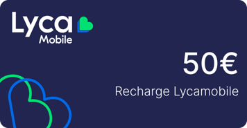 Recharge Lycamobile France 50,00 €