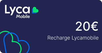 Recharge Lycamobile France 20,00 €