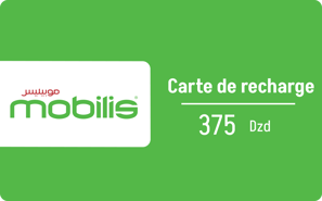 Recharge Mobilis Algérie 375,00 DZD