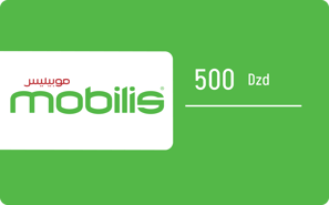 Recarga Mobilis Algeria 500,00 DZD