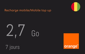 Internet top-up Orange Guinea 2.8GB