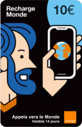 Mobicarte Orange Monde 10€