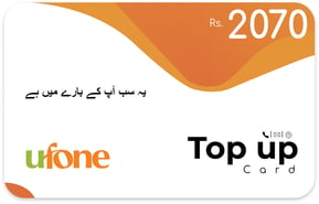 Ufone Top Up 2070 RS