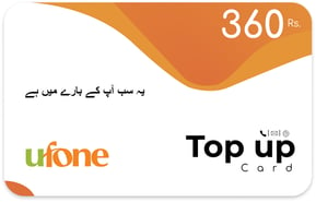 Recharge Ufone 360 Rs