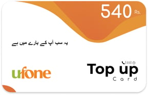 Recharge Ufone 540 Rs