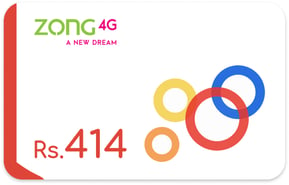 Zong Top Up 414Rs