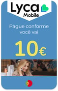 Recharge Lycamobile Portugal 10€