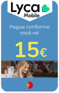 Recharge Lycamobile Portugal 15€
